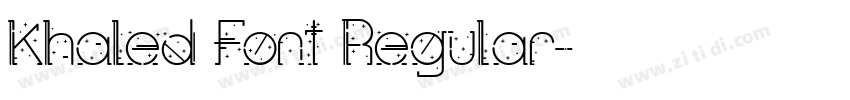 Khaled Font Regular字体转换